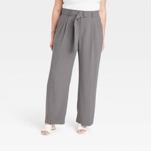 A new day high rise women’s relaxed fit straight leg belted trousers